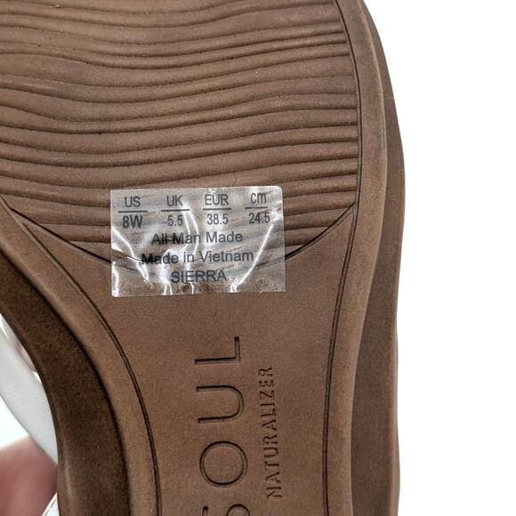 Soul Naturalizer Sierra Strappy Sandals Women's White Size US8W EU38.5 - Picture 9 of 13